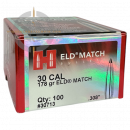 HORNADY 30713 ELD Match GESCHOSSE .30/.308 178GR 100 STÜCK